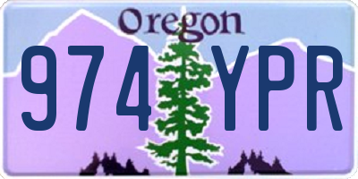 OR license plate 974YPR