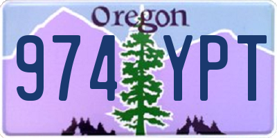 OR license plate 974YPT