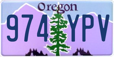 OR license plate 974YPV
