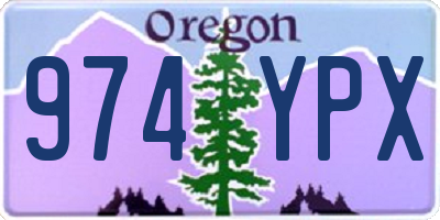 OR license plate 974YPX