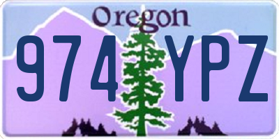 OR license plate 974YPZ