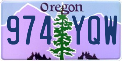 OR license plate 974YQW