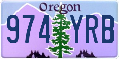 OR license plate 974YRB