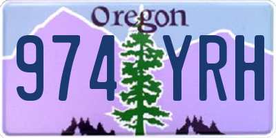OR license plate 974YRH