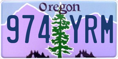 OR license plate 974YRM