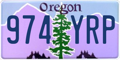 OR license plate 974YRP