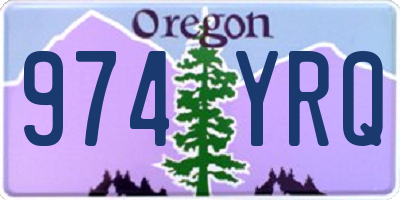 OR license plate 974YRQ