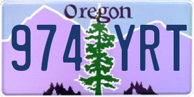 OR license plate 974YRT