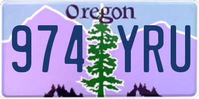 OR license plate 974YRU