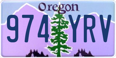 OR license plate 974YRV