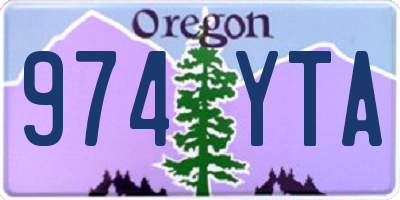 OR license plate 974YTA