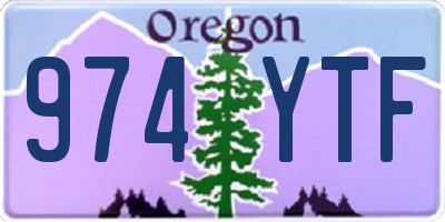 OR license plate 974YTF