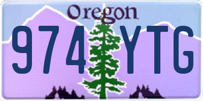 OR license plate 974YTG