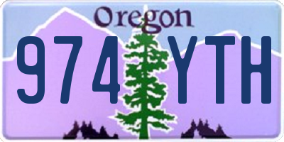 OR license plate 974YTH