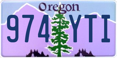 OR license plate 974YTI