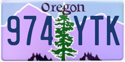 OR license plate 974YTK