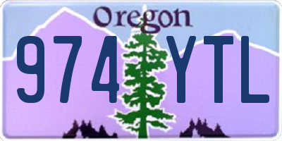 OR license plate 974YTL