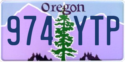 OR license plate 974YTP