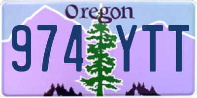 OR license plate 974YTT