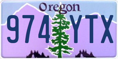 OR license plate 974YTX