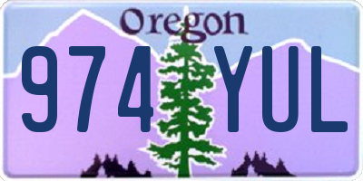OR license plate 974YUL