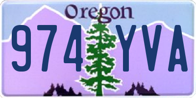 OR license plate 974YVA