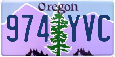 OR license plate 974YVC