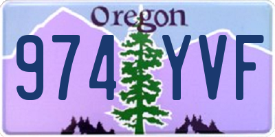 OR license plate 974YVF