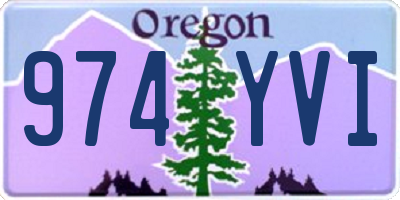 OR license plate 974YVI