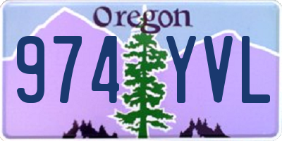 OR license plate 974YVL
