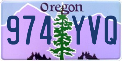 OR license plate 974YVQ