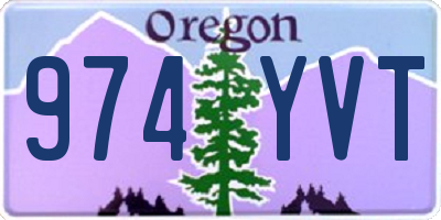 OR license plate 974YVT