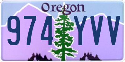 OR license plate 974YVV