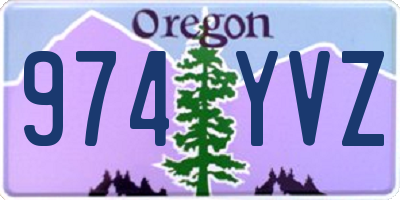 OR license plate 974YVZ