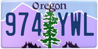 OR license plate 974YWL