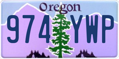 OR license plate 974YWP