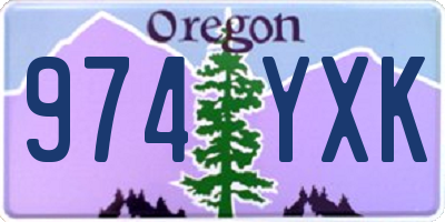 OR license plate 974YXK
