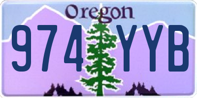 OR license plate 974YYB