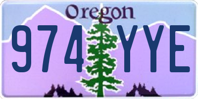 OR license plate 974YYE