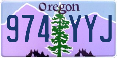 OR license plate 974YYJ