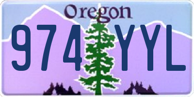 OR license plate 974YYL
