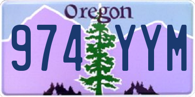 OR license plate 974YYM