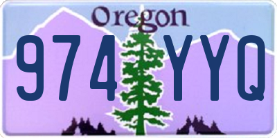OR license plate 974YYQ