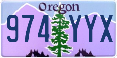 OR license plate 974YYX