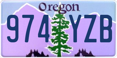 OR license plate 974YZB