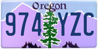 OR license plate 974YZC