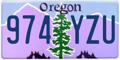OR license plate 974YZU