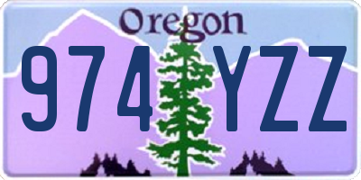 OR license plate 974YZZ