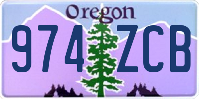 OR license plate 974ZCB