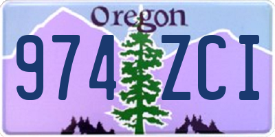 OR license plate 974ZCI